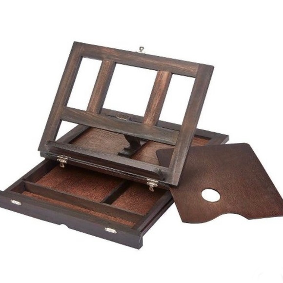 Kingart Art Kingart Wooden Tabletop Easel Wdrawer Espresso Poshmark